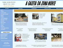 Tablet Screenshot of gazetazn.com.br